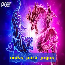 nicks para jogos de tiro